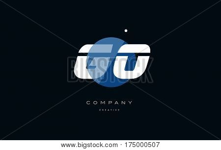 Go G O  Blue White Circle Big Font Alphabet Company Letter Logo