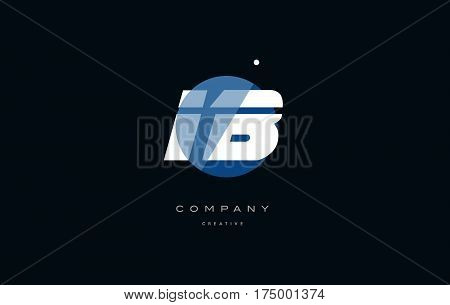 Ib I B  Blue White Circle Big Font Alphabet Company Letter Logo