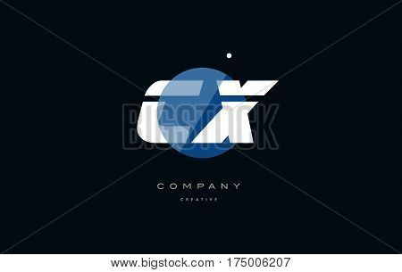 Cx C X  Blue White Circle Big Font Alphabet Company Letter Logo