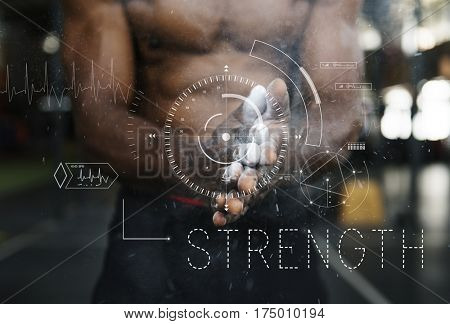 Wellness Health Lifestyle Workout Graphic Word