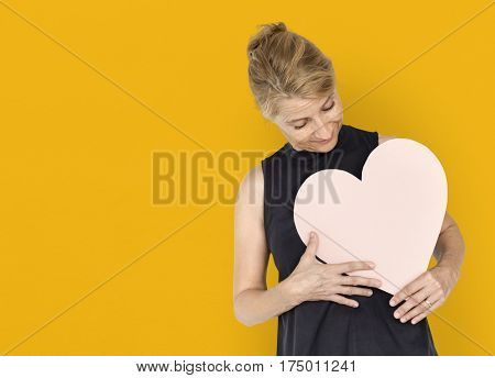 Heart Love Addore Affection Blonde Woman