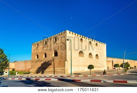 Fortification Walls At Bab Belkari In Meknes - Morocco
