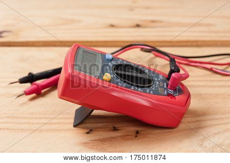 Red Digital Multimeter