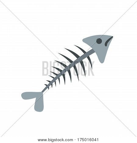 Fish bone icon isolated on white background vector illustration