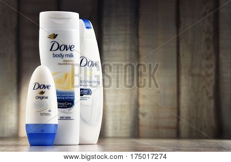 Variety Of Dove Products Including Body Milk And Anti-perspirant