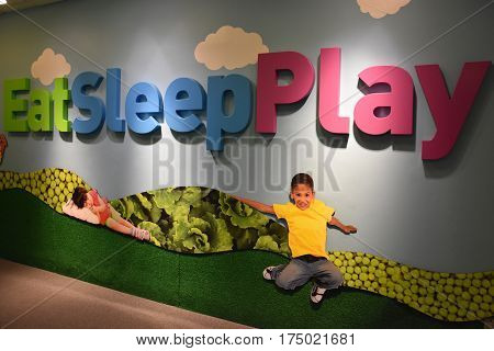 NEW YORK, NY - FEB 19: Children's Museum of Manhattan in New York, as seen on Feb 19, 2017. Its audience has grown to 325,000 visitors each year.