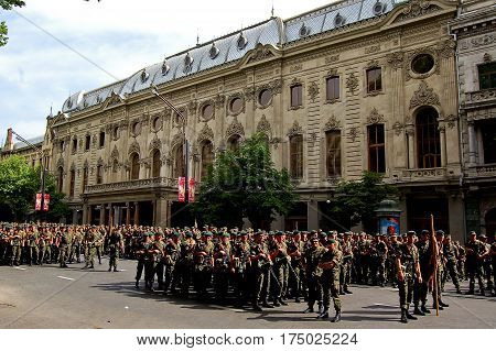 25 may 2007-tiblisi-giorgia-military parade in the streets of Tbilisi in giorgia