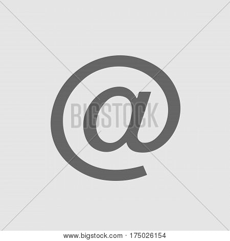 Email vector icon EPS 10. At sign.