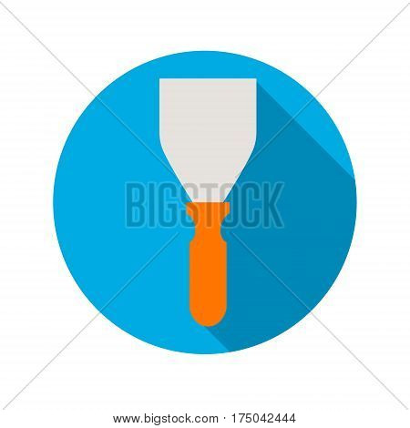 spatula on a blue background with shadow
