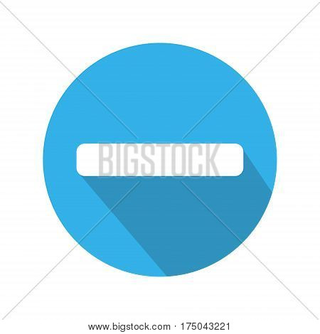 Index minus a blue circle with a shadow