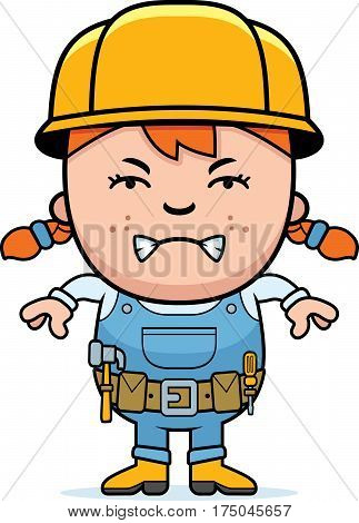 Angry Builder Girl