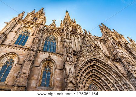 Cathedral of the Holy Cross and Saint Eulalia - Barcelona Catalonia Spain Europe