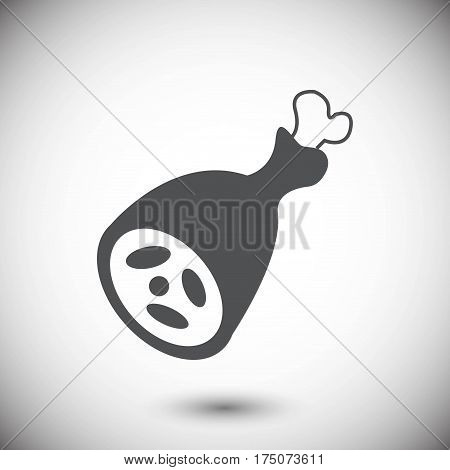 meat icon stock vector illustration flat design