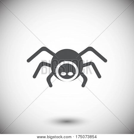 spider icon stock vector illustration flat design