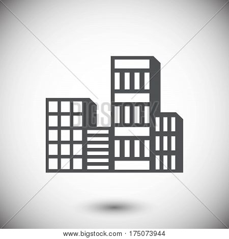 city icon stock vector illustration flat design