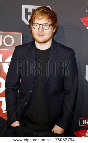 Ed Sheeran at the 2017 iHeartRadio Music Awards held at the Forum in Inglewood, USA on March 5, 2017.
