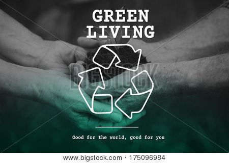 Recycle icon eco friendly green