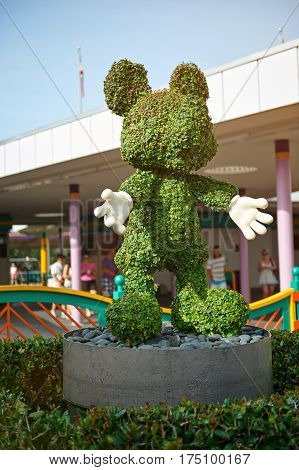 Mickey Mouse Grass Statue