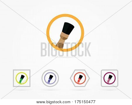 Paint brush icon vector illustration for your website icon