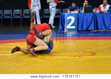 Orenburg, Russia - 29 October 2016: Boys Competitions Sambo
