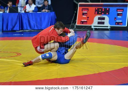 Orenburg, Russia - 29 October 2016: Boys Competitions Sambo