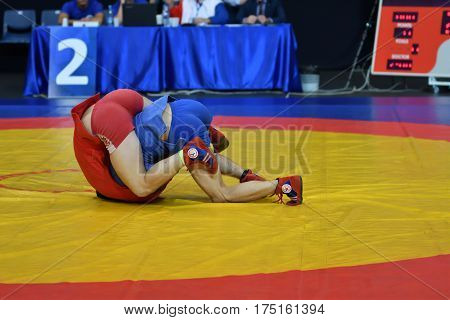 Orenburg, Russia - 29 October 2016: Boys Competitions Sambo