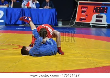 Orenburg, Russia - 29 October 2016: Boys Competitions Sambo