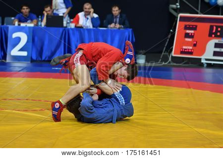 Orenburg, Russia - 29 October 2016: Boys Competitions Sambo