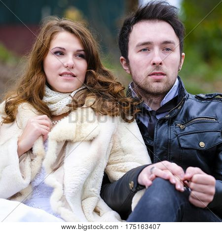 New married couple portrait