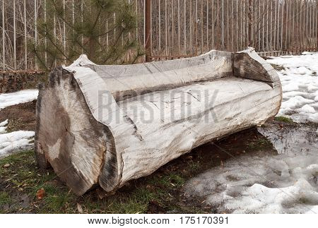 Self-made Wooden Furniture On The Street