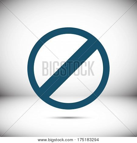 rescricted icon stock vector illustration flat design