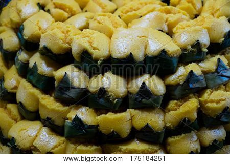 Toddy palm cakeThai dessert , aisa cook