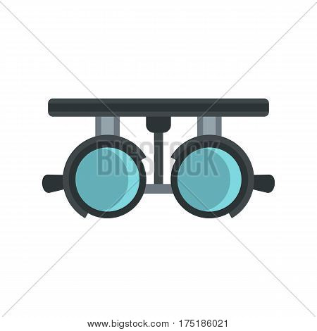 Medical autorefractometer icon in flat style isolated on white background vector illustration