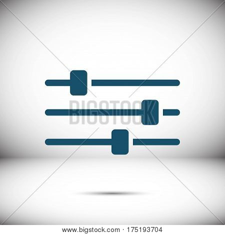 settings icon  stock vector illustration flat design