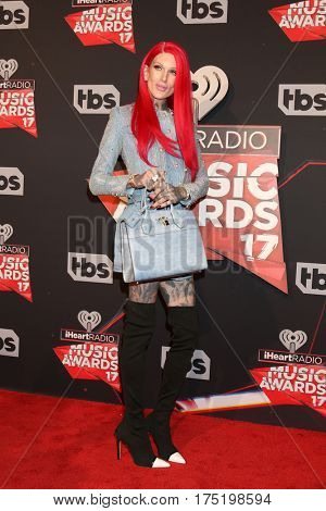 LOS ANGELES - MAR 5:  Jeffree Star at the 2017 iHeart Music Awards at Forum on March 5, 2017 in Los Angeles, CA
