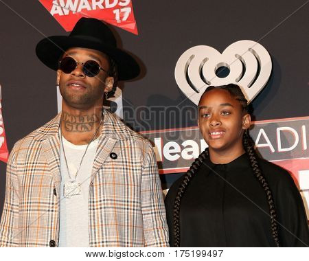 LOS ANGELES - MAR 5:  Ty Dolla Sign, daughter at the 2017 iHeart Music Awards at Forum on March 5, 2017 in Los Angeles, CA