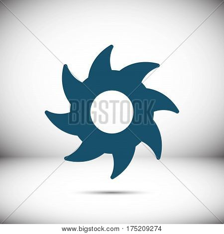circular saw icon stock vector illustration flat design
