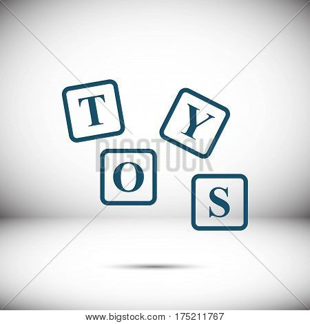 toys icon stock vector illustration flat design