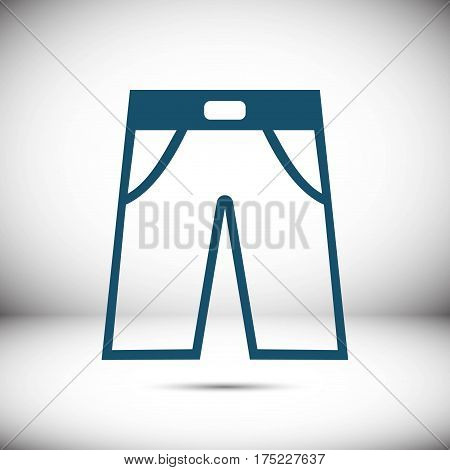 pants icon stock vector illustration flat design