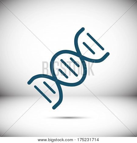 DNA icon stock vector illustration flat design