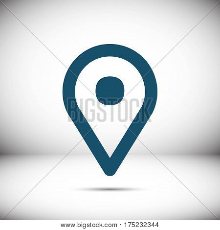 map pointer icon stock vector illustration flat design