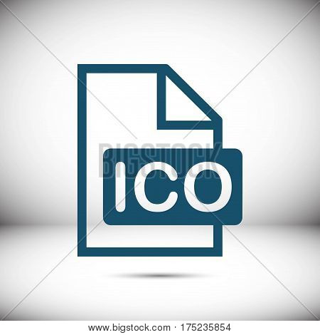 ico icon stock vector illustration flat design