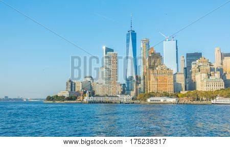 Manhattan skyline, New York City. USA