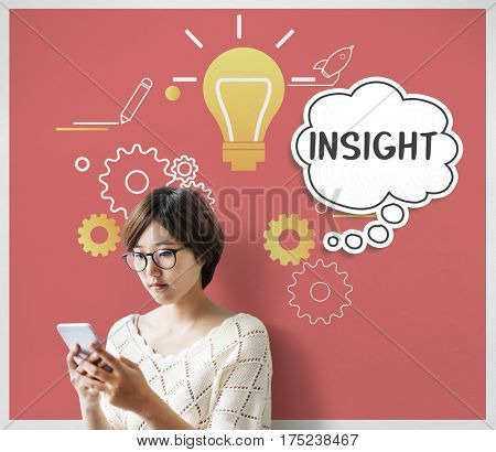 Imagining creative inspiration thought bubble 