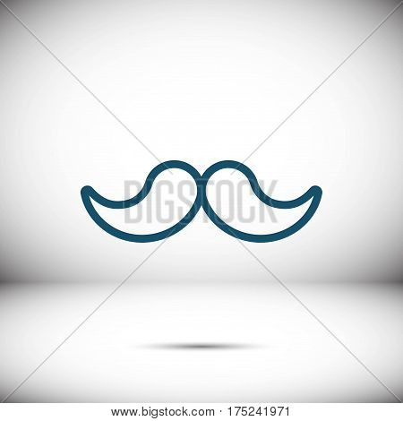 mustache icon stock vector illustration flat design