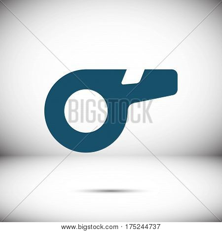 whistle icon stock vector illustration flat design