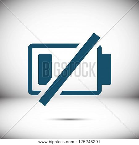 battery vector icon stock vector illustration flat design