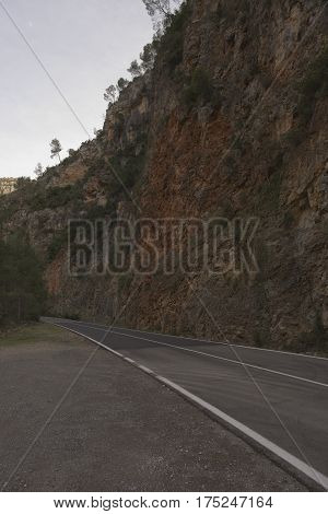 Landscape around Ludiente in Castellon in Spain