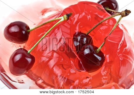 Gelee aus einer Sweet cherry