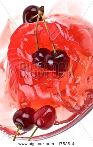 Gelee aus einer Sweet cherry